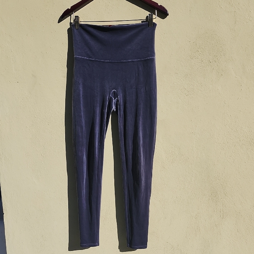 SPANX Grey Velvet Leggings